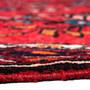 Hamadan Persian Rug 9'6" x 3'11" - Semi Antique Afshan Red, Blue Hand Knotted | side view | SKU 112193