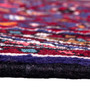 Hamadan Persian Rug 10x3 ft - Semi Antique Afshan Red, Blue Hand Knotted | side view | SKU 112195