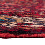 Hamadan Persian Rug 10x3 ft - Semi Antique Medallion (Toranj), Herati (Mahi) Madder Red, Cream, Navy Blue Hand Knotted | side view | SKU 112196