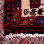Hamadan Persian Rug 10'6" x 3'7" - Semi Antique Afshan Red, Blue Hand Knotted | pile detail | SKU 112196