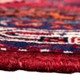 Hamadan Persian Rug 13'3" x 3'5" - Semi Antique Afshan Red, Blue Hand Knotted | side view | SKU 112197