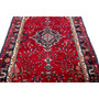 Hamadan Persian Rug 13x3 ft - Semi Antique Afshan Red, Blue Hand Knotted | back view | SKU 112199