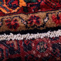 Hamadan Persian Rug 10x3 ft - Semi Antique Afshan Red, Blue Hand Knotted | pile detail | SKU 112200