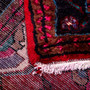 Hamadan Persian Rug 10x3 ft - Semi Antique Afshan Red, Blue Hand Knotted | pile detail | SKU 112202