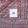 Hamadan Persian Rug 9'10" x 3'5" - Semi Antique Afshan Red, Blue Hand Knotted | full view | SKU 112203