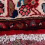 Hamadan Persian Rug 11'4" x 3'6" - Semi Antique Afshan Red, Blue Hand Knotted | pile detail | SKU 112204