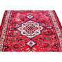 Hamadan Persian Rug 11'4" x 3'6" - Semi Antique Afshan Red, Blue Hand Knotted | side view | SKU 112204
