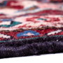 Hamadan Persian Rug 11x3 ft - Semi Antique Medallion (Toranj), Herati (Mahi) Madder Red, Cream, Navy Blue Hand Knotted | back view | SKU 112209