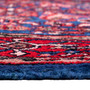 Hamadan Persian Rug 10'4" x 3'5" - Semi Antique Afshan Red, Blue Hand Knotted | side view | SKU 112210