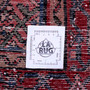 Hamadan Persian Rug 10'4" x 3'5" - Semi Antique Afshan Red, Blue Hand Knotted | full view | SKU 112210