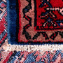 Hamadan Persian Rug 10x3 ft - Semi Antique Afshan Red, Blue Hand Knotted | pile detail | SKU 112210