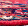 Hamadan Persian Rug 10'4" x 3'5" - Semi Antique Afshan Red, Blue Hand Knotted | pile detail | SKU 112211