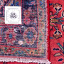 Hamadan Persian Rug 10'4" x 3'5" - Semi Antique Afshan Red, Blue Hand Knotted | side view | SKU 112211