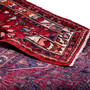 Hamadan Persian Rug 9'10" x 3'10" - Semi Antique Afshan Red, Blue Hand Knotted | detail view | SKU 112212
