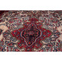 Hamadan Persian Rug 16'3" x 8'8" - Semi Antique Afshan Red, Blue Hand Knotted | back view | SKU 112215
