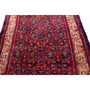Arak Persian Rug 13'5" x 3'7" - Semi Antique Medallion Crimson, Red Hand Knotted | back view | SKU 112217