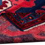 Bijar Persian Rug 10'4" x 5'1" - Semi Antique Medallion Crimson, Navy Blue Hand Knotted | corner detail | SKU 112218
