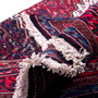 Kurdish Persian Rug 9'3" x 5'2" - Semi Antique Medallion Red, Blue Hand Knotted | detail view | SKU 112219