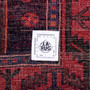 Bijar Persian Rug 9'3" x 4'11" - Semi Antique Medallion Crimson, Navy Blue Hand Knotted | full view | SKU 112220