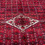 Hosseinabad Persian Rug 10'2" x 6'5" - Semi Antique Medallion Crimson, Ivory Hand Knotted | side view | SKU 112222