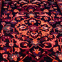 Arak Persian Rug 9'6" x 3'11" - Semi Antique Medallion Crimson, Red Hand Knotted | side view | SKU 112224