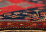 Ardabil Persian Rug 10'9" x 4'11" - Semi Antique Geometric, Diamond Lattice Red, Navy Blue, Turquoise Hand Knotted | texture detail | SKU 110030