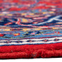 Sarouk Persian Rug 11'12" x 8'2" - Semi Antique Medallion Red, Blue Hand Knotted | side view | SKU 112226
