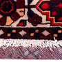 Bakhtiari Persian Rug 10'6" x 6'10" - Semi Antique Medallion Blue, Crimson Hand Knotted | pile detail | SKU 112228