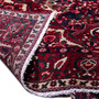 Bakhtiari Persian Rug 10x6 ft - Semi Antique Medallion Toranj, Shah Abbasi Madder Red, Crimson, Navy Blue Hand Knotted | detail view | SKU 112233