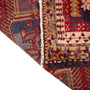 Ardabil Persian Rug 9'11" x 4'1" - New Medallion (Toranj), Geometric Madder Red, Navy Blue, Cream Hand Knotted | corner detail | SKU 110031
