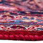 Kashan Persian Rug 12'10" x 8'10" - Semi Antique Medallion Crimson, Navy Blue Hand Knotted | back view | SKU 112245