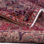 Tabriz Persian Rug 9'8" x 6'7" - Semi Antique Medallion Red, Cream Hand Knotted | detail view | SKU 112246