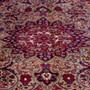 Tabriz Persian Rug 9x6 ft - Semi Antique Medallion (Toranj), Shah Abbasi Cream, Madder Red, Navy Blue Hand Knotted | back view | SKU 112247