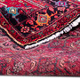 Bijar Persian Rug 10'10" x 5'1" - Semi Antique Medallion Crimson, Navy Blue Hand Knotted | detail view | SKU 112249