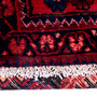 Nahavand Persian Rug 10x5 ft - Semi Antique Medallion Navy Blue, Red Hand Knotted | pile detail | SKU 112250