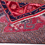 Songhor Persian Rug 10'2" x 5'3" - Semi Antique Geometric Red, Blue Hand Knotted | detail view | SKU 112251