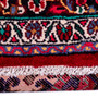 Hamadan Persian Rug 10x7 ft - Semi Antique Afshan Red, Blue Hand Knotted | pile detail | SKU 112258