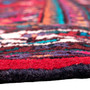 Hamadan Persian Rug 9x7 ft - Semi Antique Afshan Red, Blue Hand Knotted | back view | SKU 112259