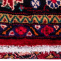 Hamadan Persian Rug 10'3" x 7'1" - Semi Antique Afshan Red, Blue Hand Knotted | pile detail | SKU 112260