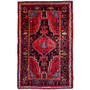 Tuyserkan Persian Rug 7x4 ft - Semi Antique Medallion Navy Blue, Blue Hand Knotted | front view | SKU 112262