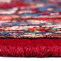 Hamadan Persian Rug 10'0" x 7'3" - Semi Antique Afshan Red, Blue Hand Knotted | back view | SKU 112263