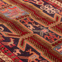 Ardabil Persian Rug 9'4" x 4'0" - Semi Antique Geometric, Tree of Life Dark Red, Navy Blue, Cream Hand Knotted | side view | SKU 110033