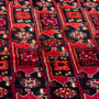 Quchan Persian Rug 10'2" x 5'1" - Semi Antique Medallion Red, Blue Hand Knotted | back view | SKU 112266