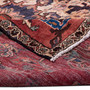 Bakhtiari Persian Rug 9x5 ft - Semi Antique Medallion (Toranj), Shah Abbasi Crimson, Navy Blue, Cream Hand Knotted | detail view | SKU 112267
