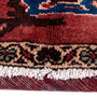 Bakhtiari Persian Rug 9'2" x 5'5" - Semi Antique Medallion Blue, Crimson Hand Knotted | pile detail | SKU 112267