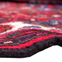 Hamadan Persian Rug 9'7" x 6'11" - Semi Antique Afshan Red, Blue Hand Knotted | side view | SKU 112272