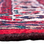 Hamadan Persian Rug 10x7 ft - Semi Antique Afshan Red, Blue Hand Knotted | back view | SKU 112273