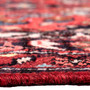Hamadan Persian Rug 17x3 ft - Semi Antique Afshan Red, Blue Hand Knotted | side view | SKU 112276