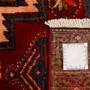 Ardabil Persian Rug 7'10" x 2'11" - 25-40 Years Medallion Geometric Red, Gold, Navy Blue Hand Knotted | full view | SKU 110034