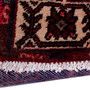 Hamadan Persian Rug 12'8" x 2'11" - Semi Antique Afshan Red, Blue Hand Knotted | pile detail | SKU 112279